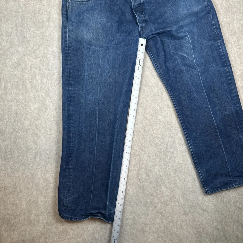 Levi's 501 Original Fit Button Fly‎ Dark Wash Jeans Men's 40x30 Blue